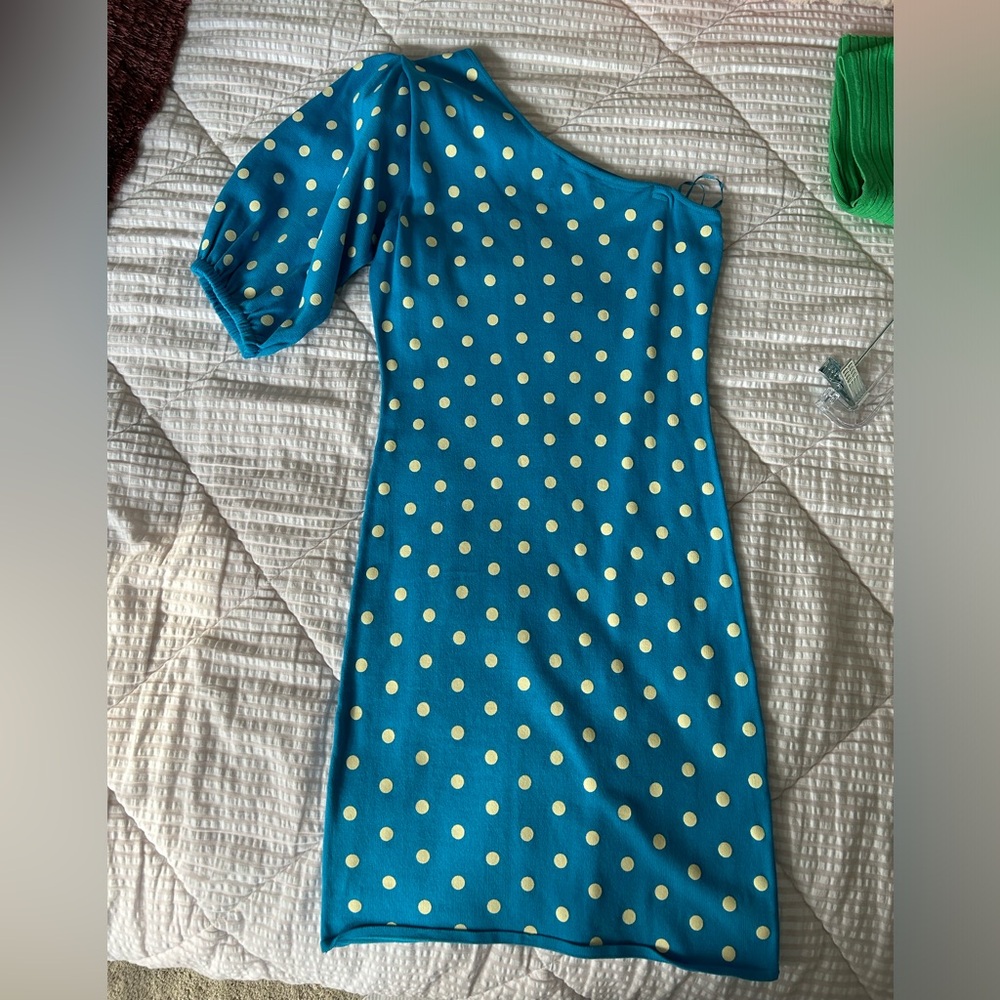Zara one shoulder mini dress